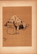 Cecil Aldin Antique Lovable Scamp Of a Terrier illustration A Dog Day -8.