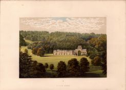 Milton Abbey Dorset Gilt-Edge Coloured Antique Book Plate.