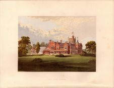 Caen Wood Towers Highgate London Gilt-Edge Coloured Antique Book Plate.