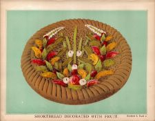 Biscuit & Fruit T. Percy Lewis A.G Bromley Antique Chromolithograph Print