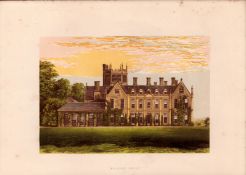 Melbury House Durham Gilt-Edge Coloured Antique Book Plate.