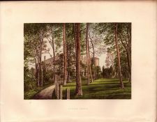 Appleby Castle Cumbria Gilt-Edge Coloured Antique Book Plate.