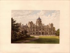 Westonbirt House Gloucestershire Gilt-Edge Coloured Antique Book Plate.