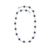 New! Lapis Lazuli Necklace (Size - 20) In Stainless Steel