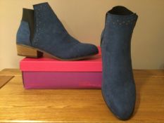 Dolcis “Wendy” Ankle Boots, Size 7, Blue - New RRP £45.00