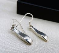 Pair Sterling Silver Drop Earrings