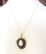 Vintage Sterling Silver Suarti Mother of Pearl Necklace With Gift Box