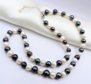 Freshwater Cultured Pearl Necklace Silver Clasp New With Gift Box