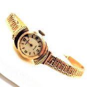 Vintage Rotary 9K Yellow Gold Bracelet Watch 14 Grams Hallmark Date 1941