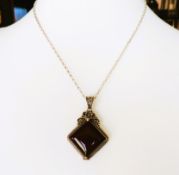 Sterling Silver Suarti Red Carnelilan Necklace With Gift Box