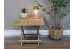 Teak Wood Folding Guest Table