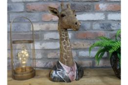 Large Suited Giraffe Bust