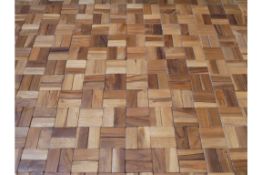 Set of 2 Large Teak Wood Bath Mats