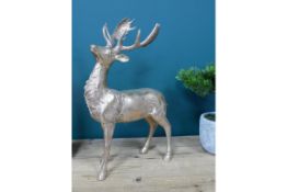 Champagne Stag Ornament