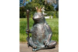 Frog King Garden Ornament