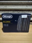 Delonghi Ballerina 4 slice toaster. RRP £80 - GRADE U