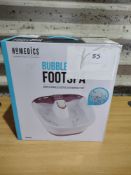 Homedics Bubblemate Foot Spa. RRP £60. Grade U