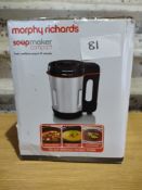 Morphy Richards Soup Maker Compact. RRP £50. Grade U