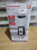 Morphy Richards Total Controll Glass Table Blender. RRP £60. Grade U
