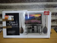 Glass TV Stand. RRP £30. Grade U