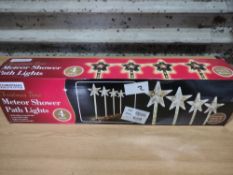 The Christmas Workshop Meteor Shower Path Lights 4 pack. RRP £20. Grade U