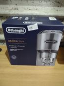 DeLonghi Dedica Style Coffee Machine. RRP £120. Grade U
