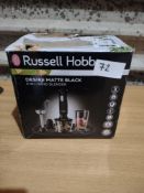 Russell Hobbs Desire Matte Black 3 in 1 Hand Blender. RRP £60. Grade U