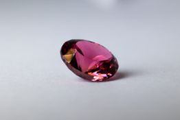 Reddish Pink Rubellite Tourmaline, 2.85 CT
