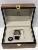 Men's Deschamps & Co Dc10 Automatic Watch - Rose Gold Colour Case