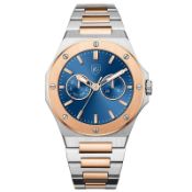 Brand New Men's Raymond Gaudin Watch Blue Sub Dial Watch