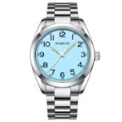 Men's Helma Dh Watch In Gift Box - Powder Blue - Rare