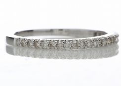 18ct White Gold Half Eternity Diamond Ring 0.25 Carats