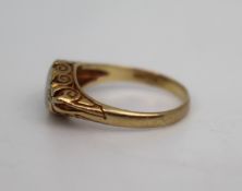 Opal & Diamond 9ct Gold Ring