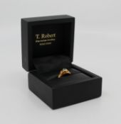 Early 20th c. 15 ct Rose Gold 0.52 carat Diamond Ring