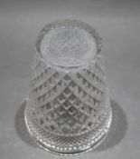 Vintage Cut Glass Crystal Vase Champagne Bucket