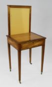 George III Sheraton Satinwood Writing Table