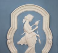 Set of 4 Impressive Very Large Plaster Panels Set in Gilt Frame