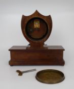 Elegant Inlaid Mahogany Mantel Clock by Wray, Son & Perry c.1900