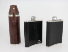 Collection of 3 Hide Spirit Flasks