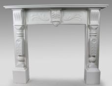 Carved Wood Fire Surround
