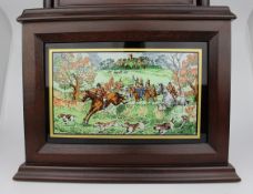 Vintage Hunting Hermle Mantel Clock
