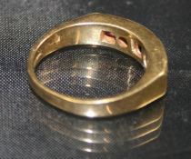 Ruby & Diamond Five Stone 18ct Gold Ring