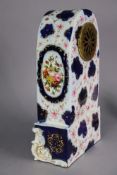 French Mid 19th c. Porcelain Mantel Clock