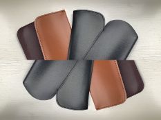 100 x Faux Leather Glasses Pouches