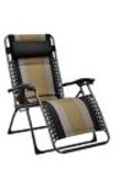Amazon Basics Padded Zero Gravity Chair- Black