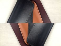 100 x Faux Leather Glasses Pouches Asst Colours