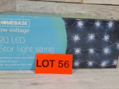 20 LED Star light string. RRP £29.99
