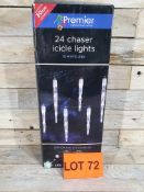 24 Chaser icicle lights. RRP £29.99