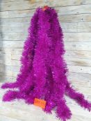 5 x 2m hot pink chunky tinsel. RRP £15