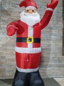 Inflatable 8ft Santa, with lights. RRP £69.99